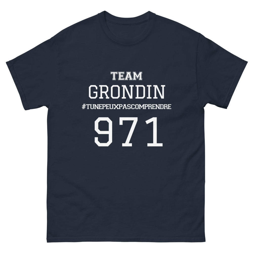 T-shirt La Réunion marine - Team Grondin, souvenir inoubliable