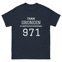 Thumbnail for T-shirt La Réunion marine - Team Grondin, souvenir inoubliable