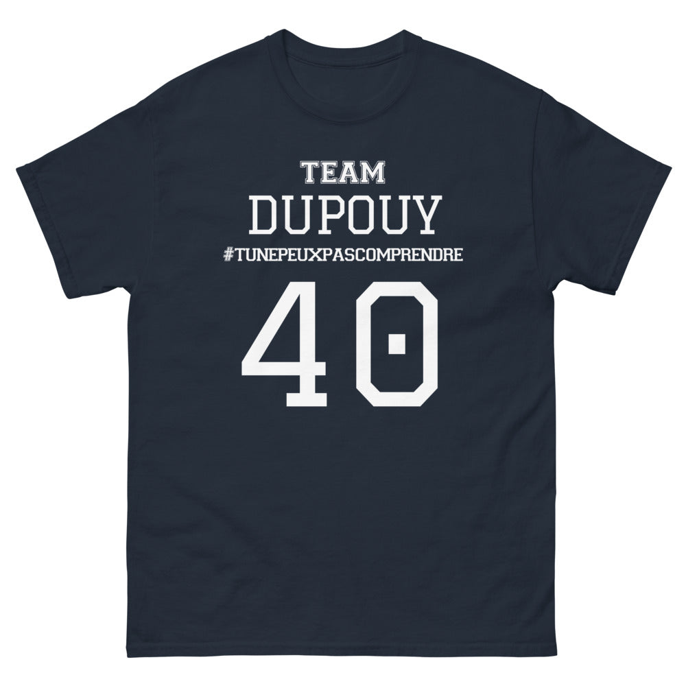 T-shirt Dupouy noir dos - Si tu ne comprends pas, tu ne peux pas!