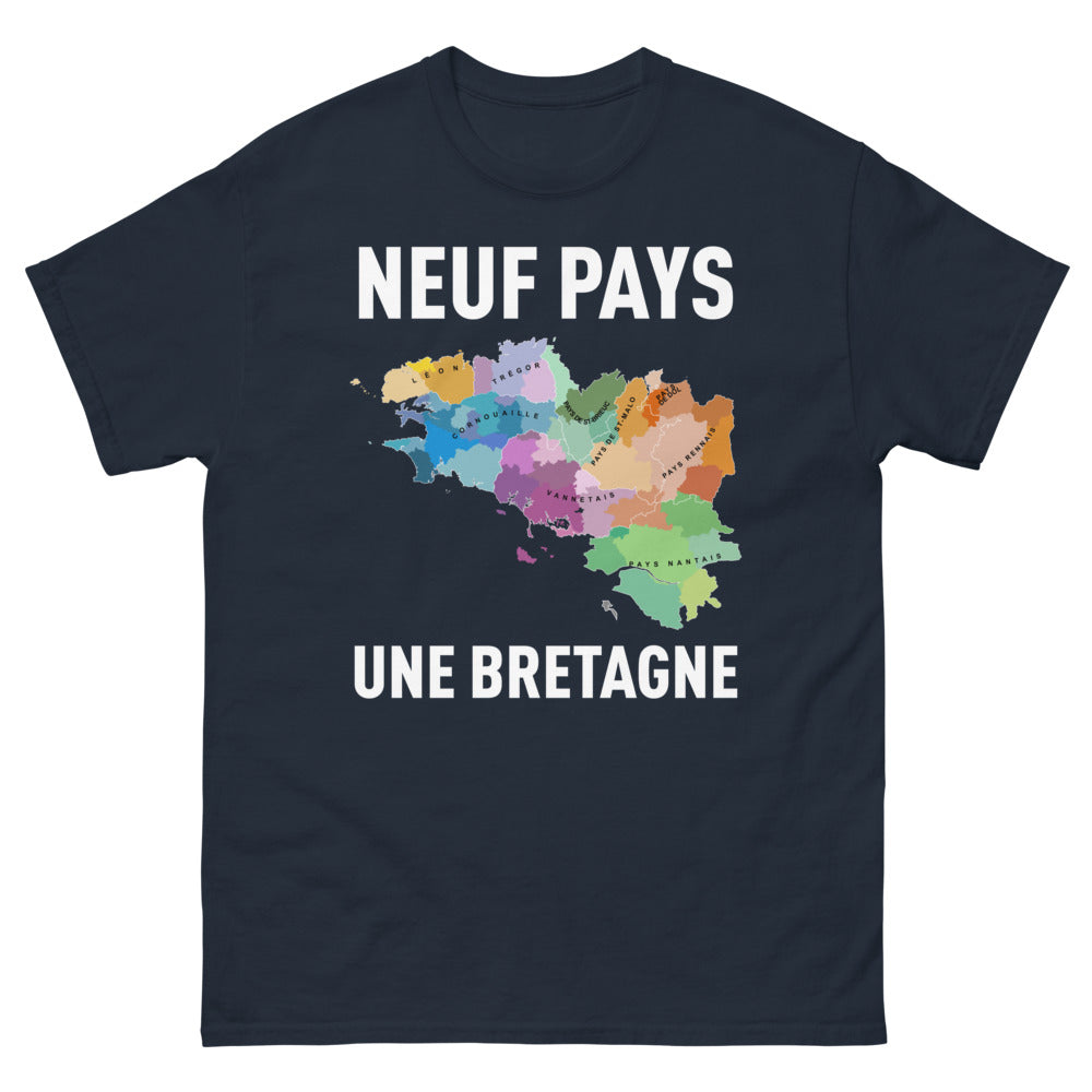 T-shirt Bretagne marine - Neuf Pays, Une Bretagne Sombre
