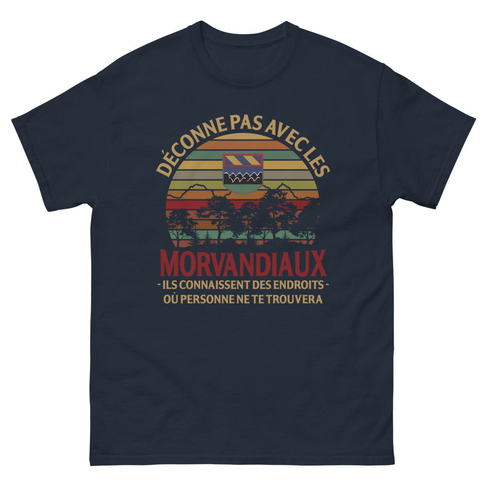 T-shirt Morvan marine - Déconne pas avec les Morvandiaux