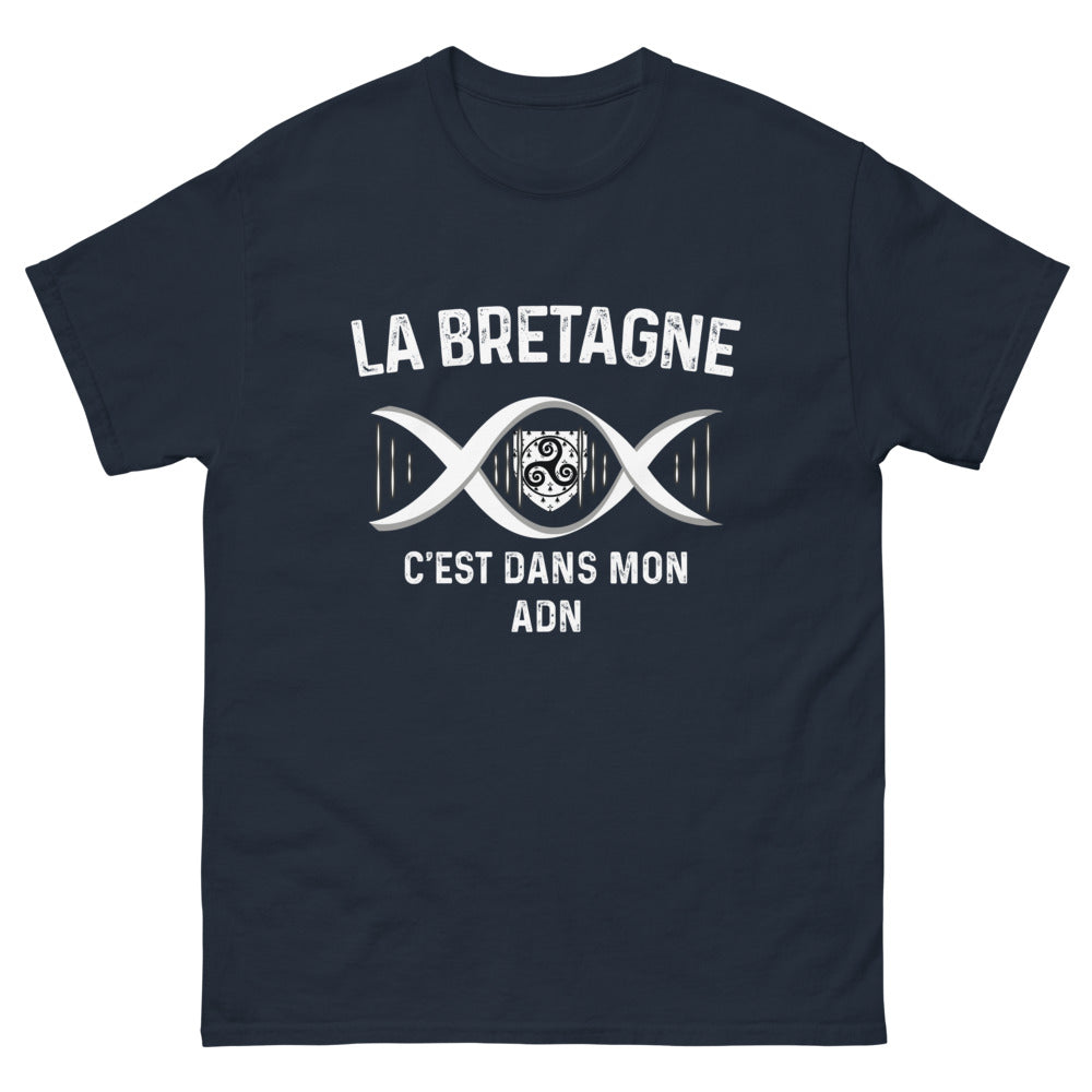 T-shirt Bretagne marine - La Bretagne c'est dans mon ADN