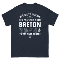 Thumbnail for T-shirt Bretagne marine - N'écoute jamais les conseils d'un Breton