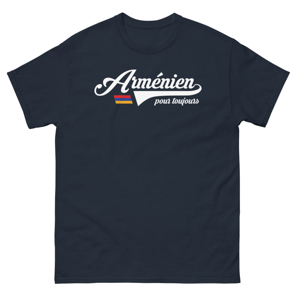 T-shirt Arménien marine - hommage chaleureux à la culture