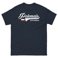 Thumbnail for T-shirt Pologne marine - Fierté sombre et humour familial