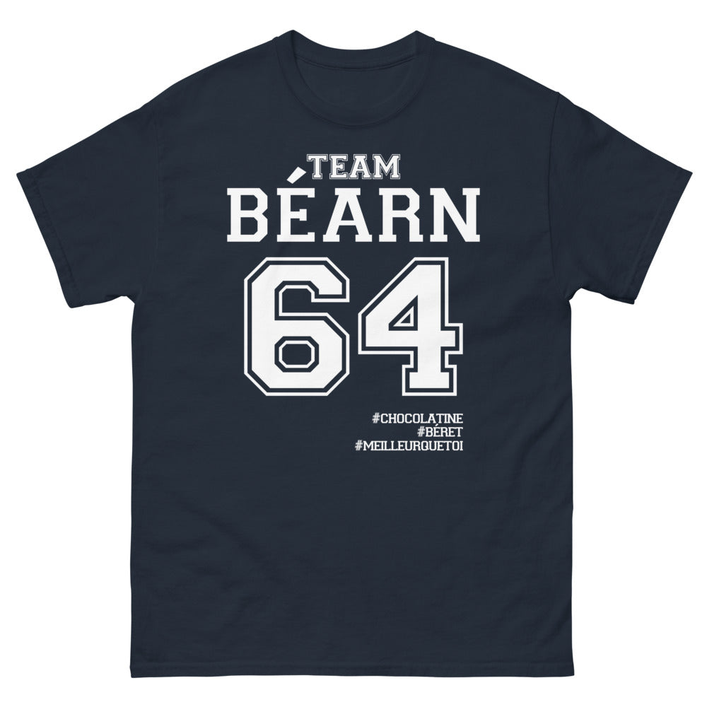T-shirt Béarn marine - Chocolatine et béret humoristique