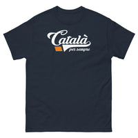 Thumbnail for T-shirt Catalogne marine - Català per Sempre, fierté et tradition