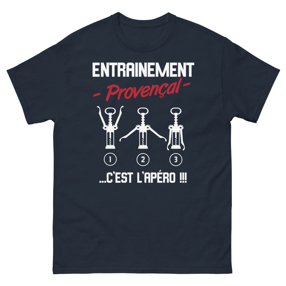 T-shirt Provence marine - Entraînement à l'apéro humoristique