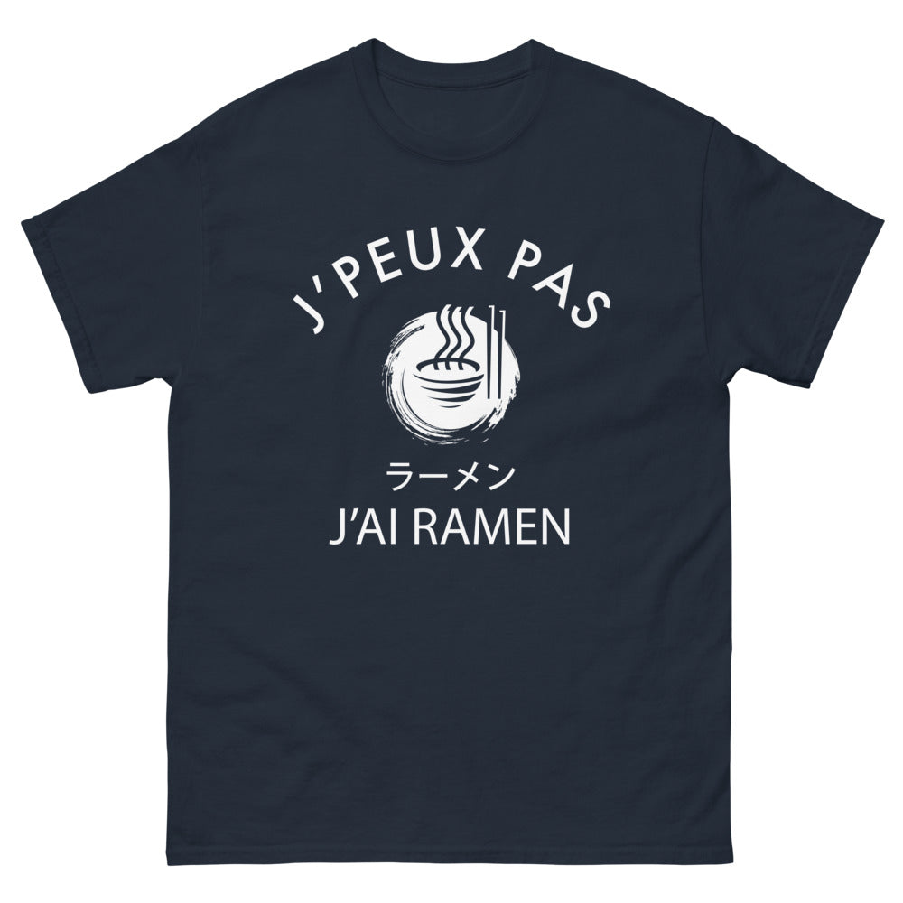 T-shirt Japon noir dos - J'peux pas, j'ai ramen