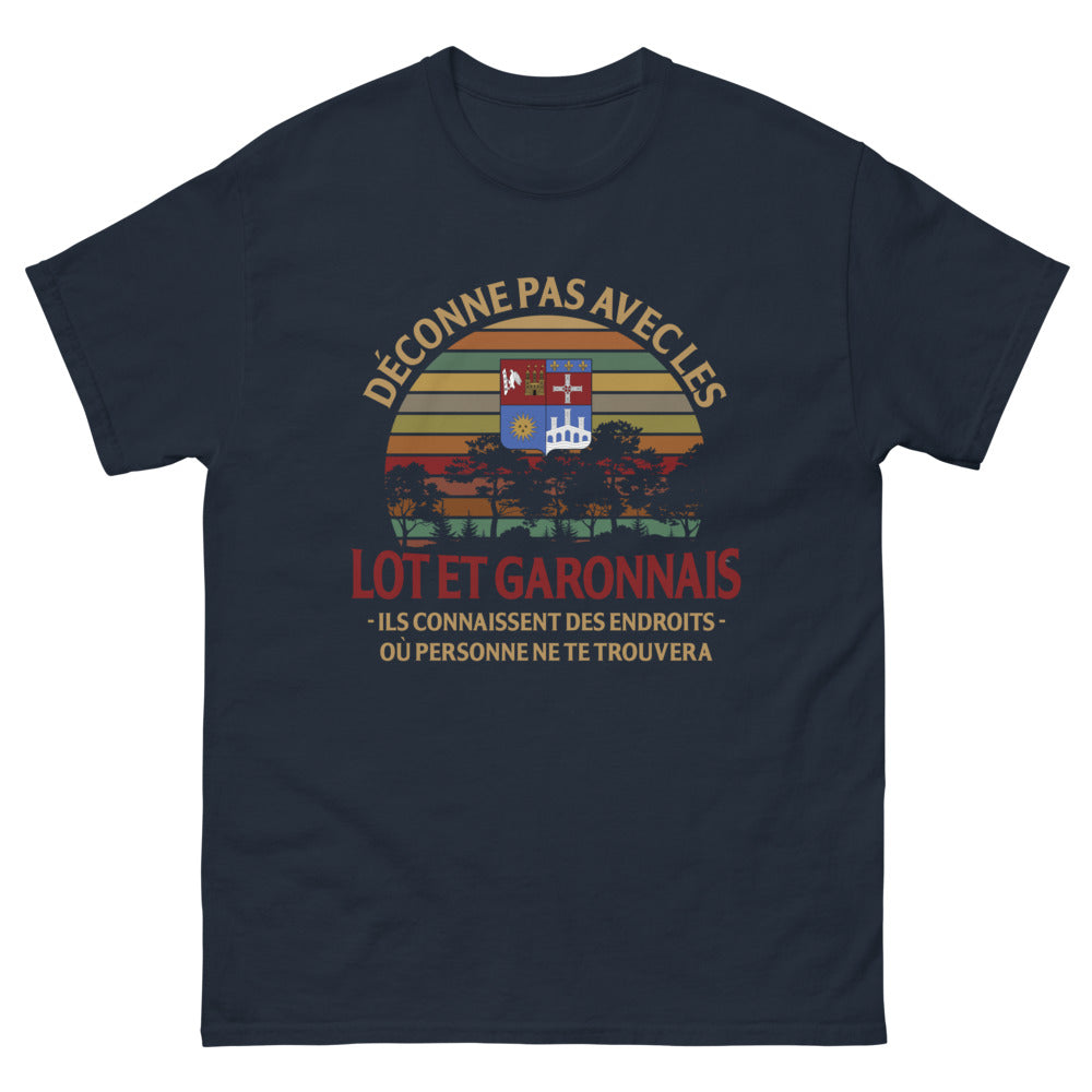 T-shirt Lot-et-Garonnais marine - Ne Déconnez Pas avec Nous !