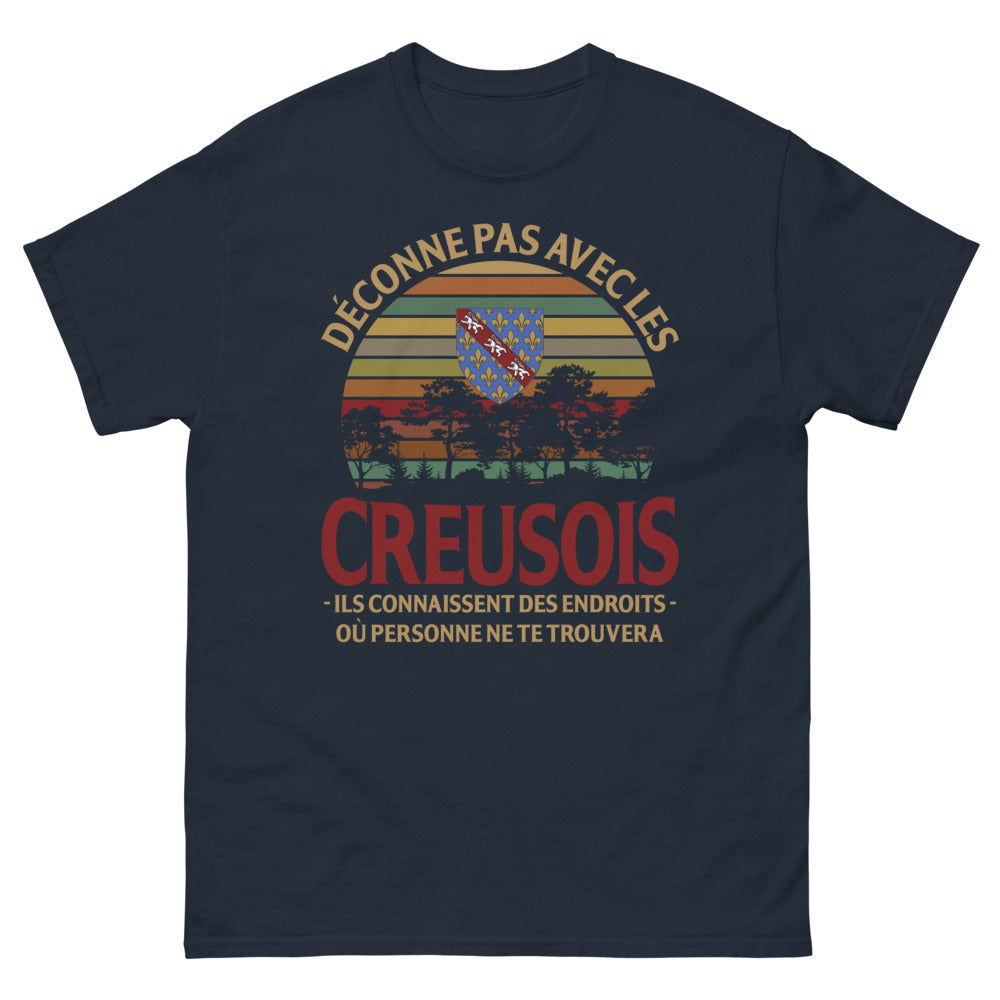 T-shirt Creusois marine - Déconnez pas avec les Creusois