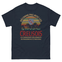 Thumbnail for T-shirt Creusois marine - Déconnez pas avec les Creusois