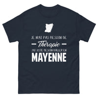 Thumbnail for T-shirt Mayenne marine - Je n'ai pas besoin de thérapie