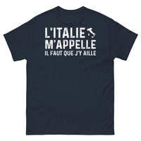 Thumbnail for T-shirt Italie marine - L'Italie m'appelle, il faut que j'y aille