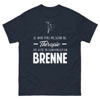Thumbnail for T-shirt Brenne marine - Je n'ai pas besoin de thérapie