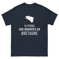 Thumbnail for T-shirt Bretagne marine - Si perdu, svp renvoyez en Bretagne