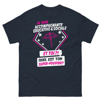 Thumbnail for T-shirt Éducative Sociale marine - Quel est ton super pouvoir ?
