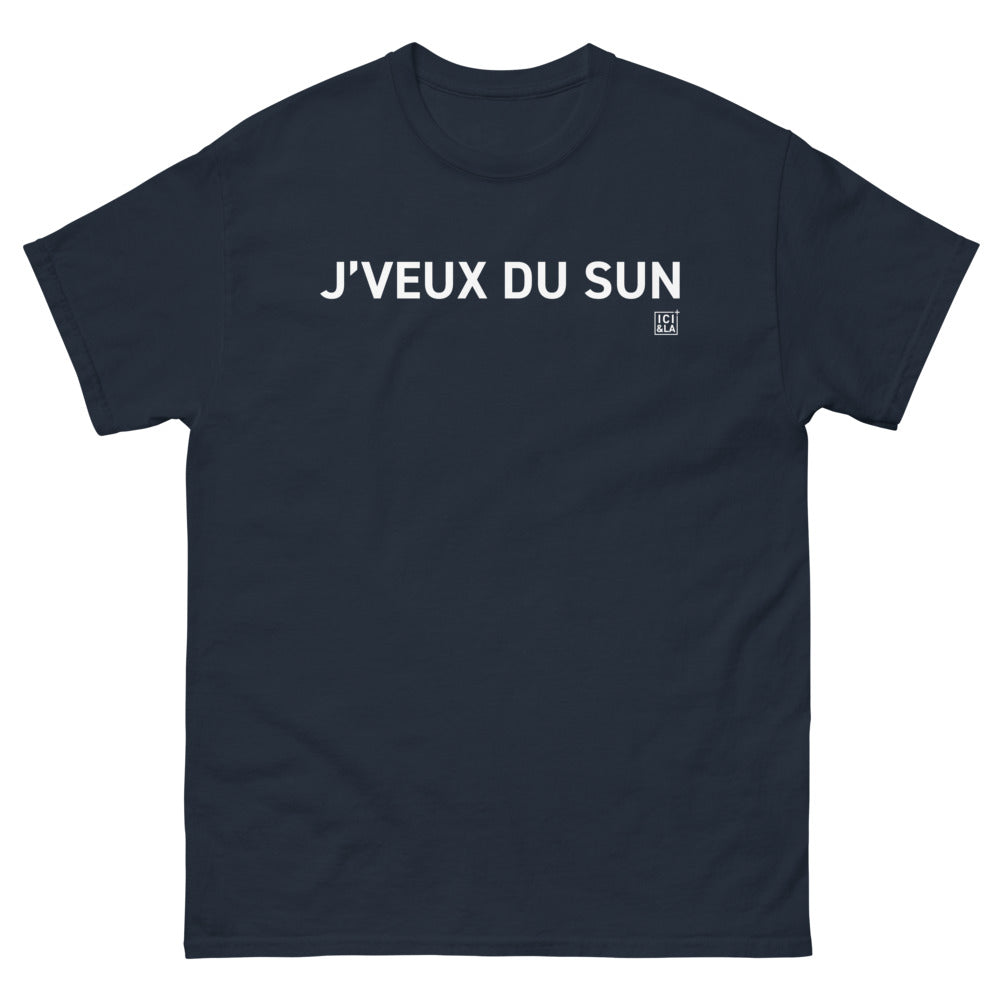 T-shirt Bretagne marine - Je veux du sun avec humour