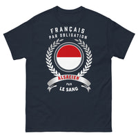 Thumbnail for T-shirt Alsacien noir dos - Français par Obligation, Alsacien par le Sang