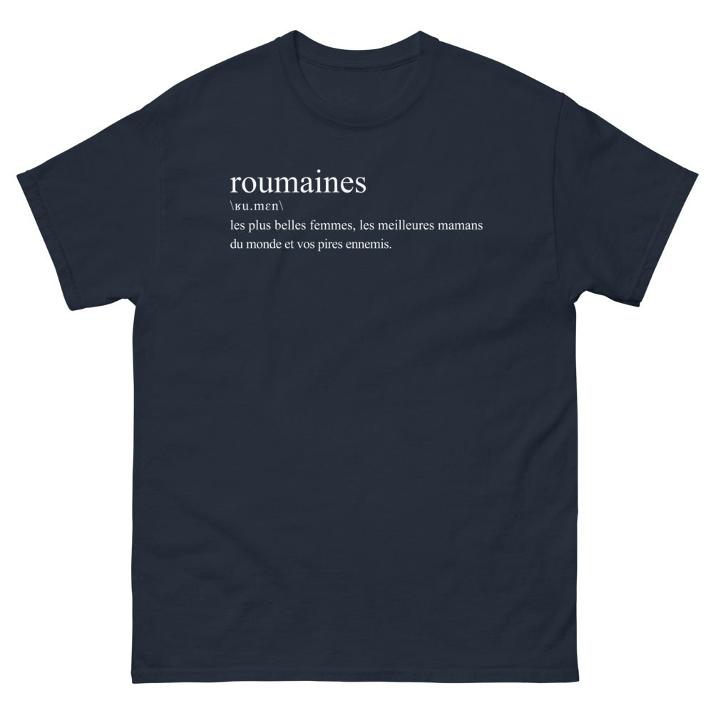 T-shirt Roumaines marine - Les plus belles femmes du monde