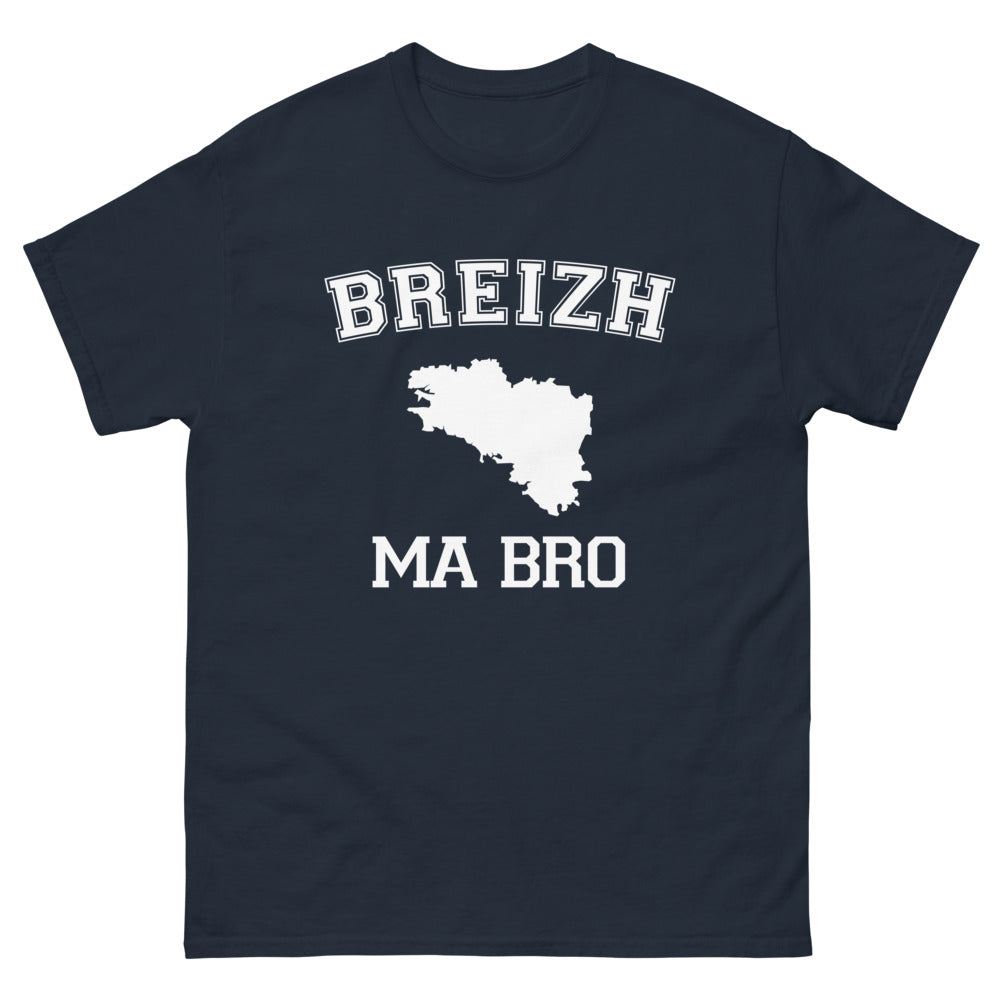 T-shirt Bretagne marine - Breizh Ma Bro pour les amoureux