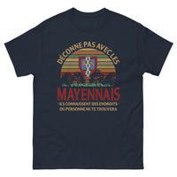 Thumbnail for T-shirt Mayenne bleu marine - Déconne pas avec les Mayennais