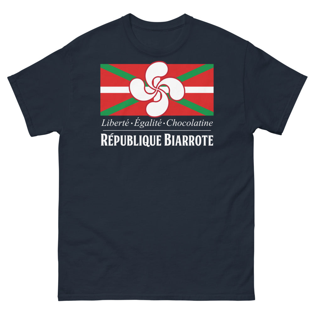 T-shirt Biarritz marine - Liberté Égalité Chocolatine