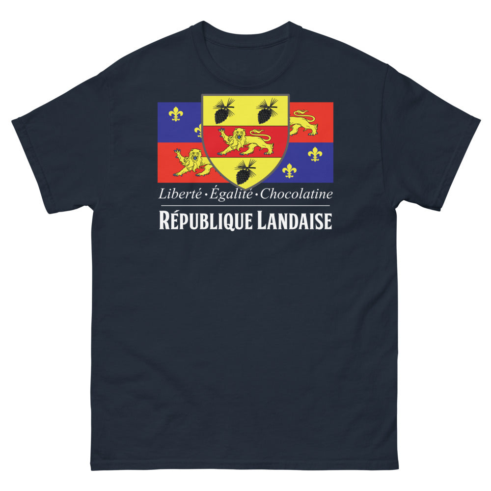 T-shirt Landes marine - Liberté Égalité Chocolatine