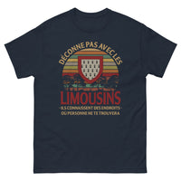 Thumbnail for T-shirt Limousin marine - Ne déconne pas avec les Limousins