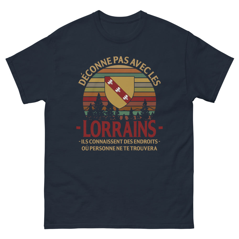 T-shirt Lorraine marine - Ne déconnez pas avec les Lorrains