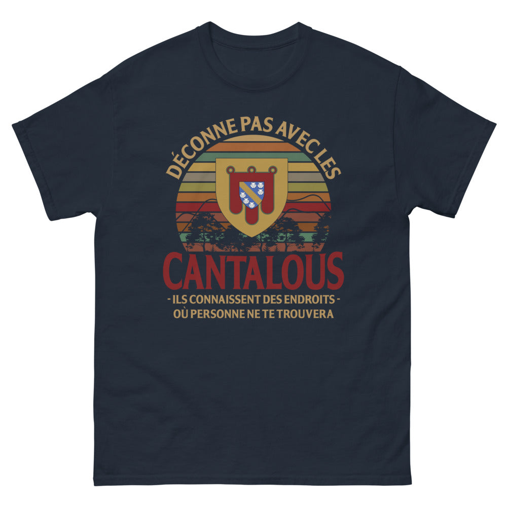 T-shirt Cantal marine - Déconne pas avec les Cantalous