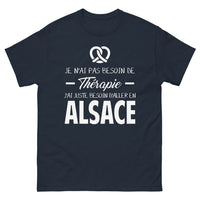 Thumbnail for T-shirt Alsace marine - Je n'ai pas besoin de thérapie
