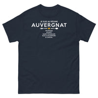 Thumbnail for T-shirt Auvergne marine - Je suis au régime auvergnat truffade aligot