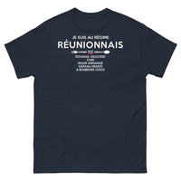 Thumbnail for T-shirt Réunion marine - Je suis au régime réunionnais