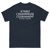 Thumbnail for T-shirt Italie marine - Je parle l'emmerdeuse couramment