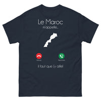 Thumbnail for T-shirt Maroc marine - Le Maroc m'appelle, il faut que j'y aille