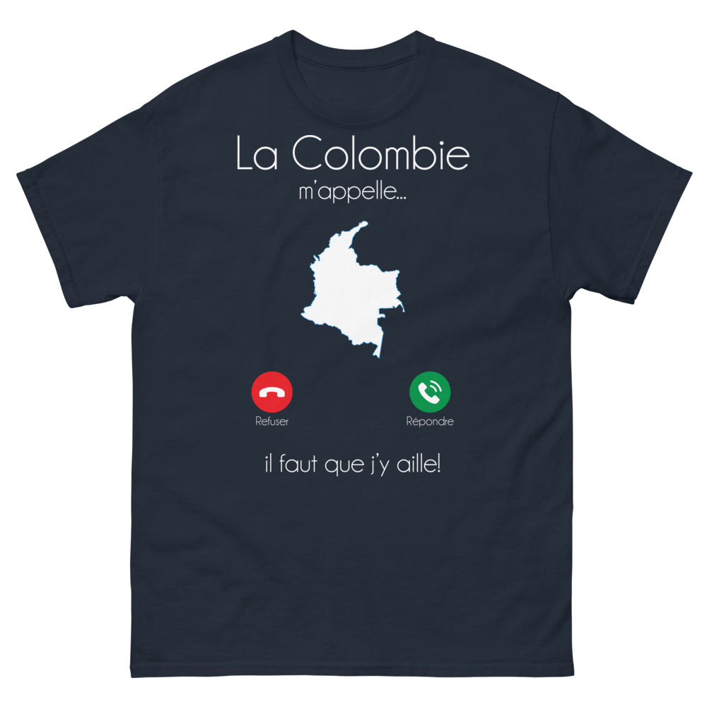 T-shirt Colombie marine - Il faut que j'y aille