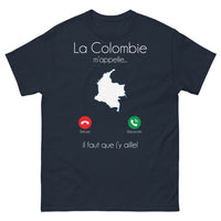 Thumbnail for T-shirt Colombie marine - Il faut que j'y aille