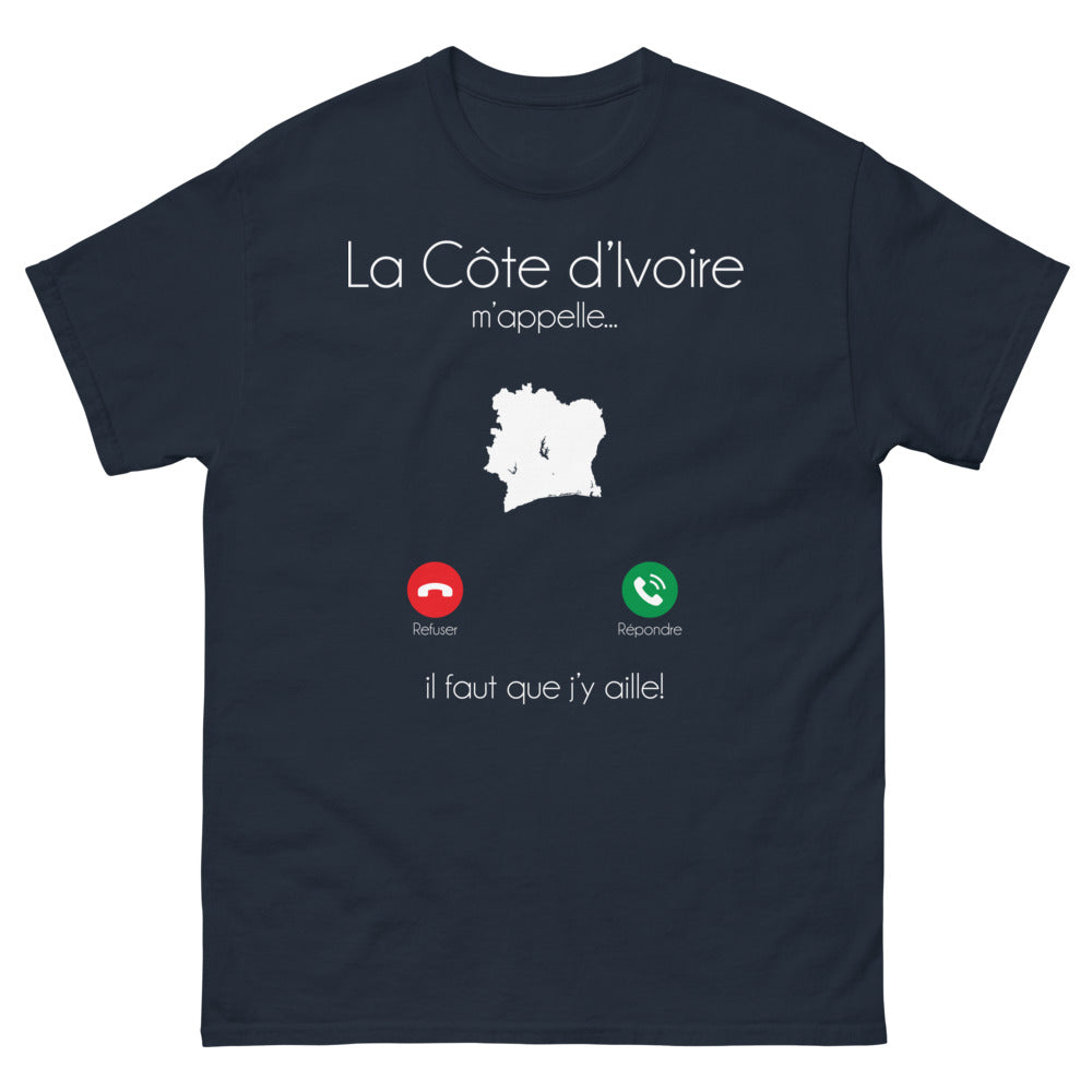 T-shirt Côte d'Ivoire marine - La Côte d'Ivoire m'appelle