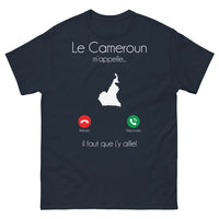 Thumbnail for T-shirt Cameroun marine - Le Cameroun m'appelle, il faut que j'y aille!