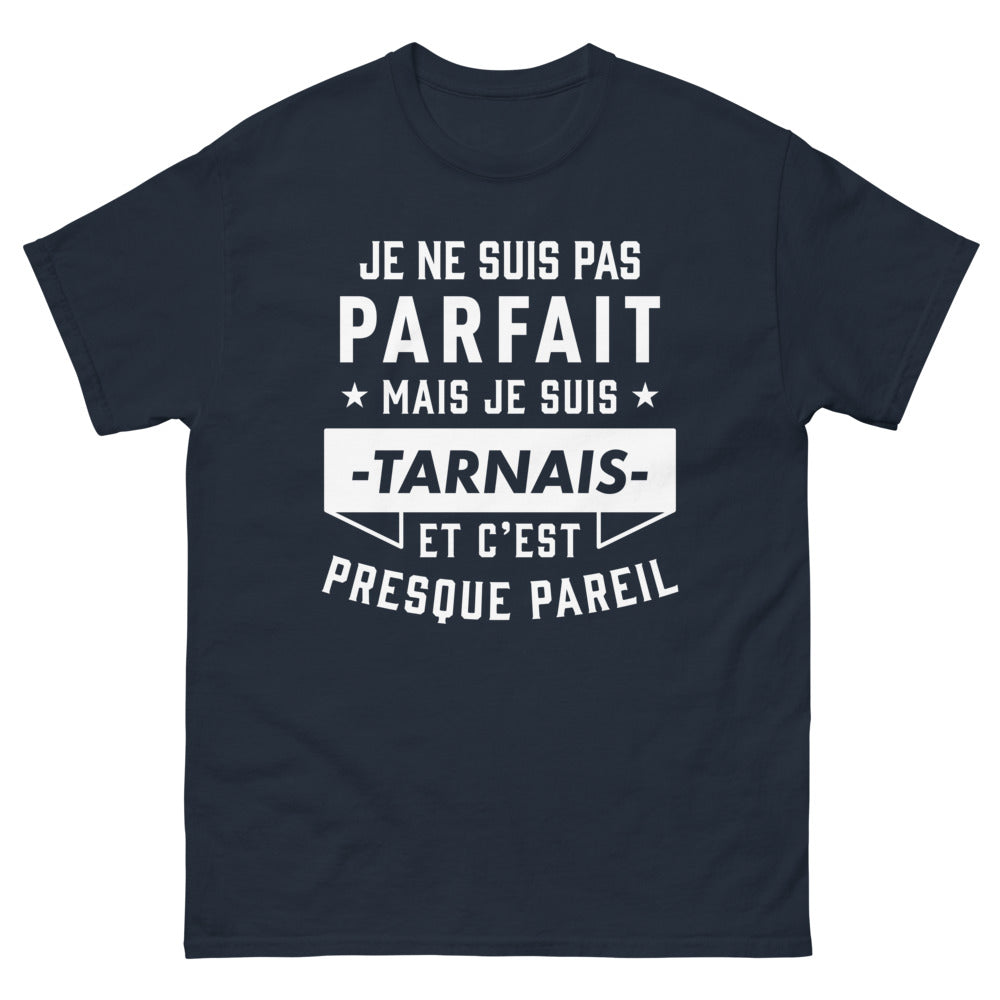 T-shirt Tarn marine - Je ne suis pas parfait mais je suis Tarnais