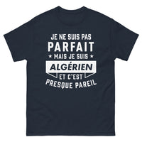 Thumbnail for T-shirt Algérien noir dos - Je ne suis pas parfait mais je suis Algérien et c'est presque pareil