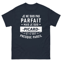 Thumbnail for T-shirt Picardie marine - Je ne suis pas parfait mais Picard