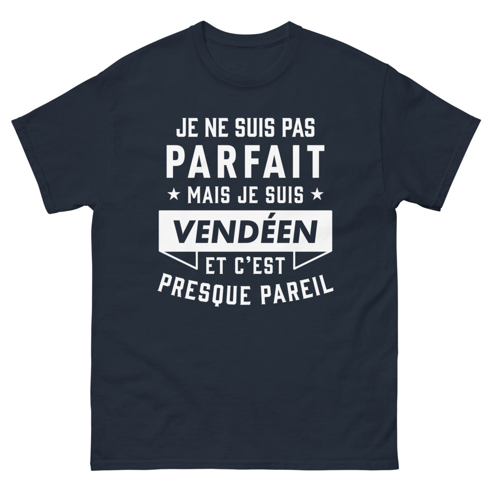 T-shirt Vendée marine - Je ne suis pas parfait mais je suis Vendéen