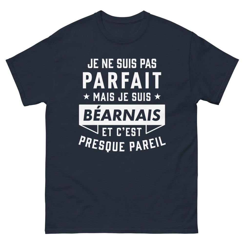 T-shirt Béarnais marine - Je ne suis pas parfait mais je suis Béarnais