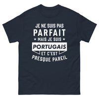 Thumbnail for T-shirt Portugal marine - Je ne suis pas parfait mais je suis portugais