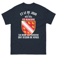 Thumbnail for T-shirt Alsacien marine - Et le 8e jour, Dieu créa les Alsaciens