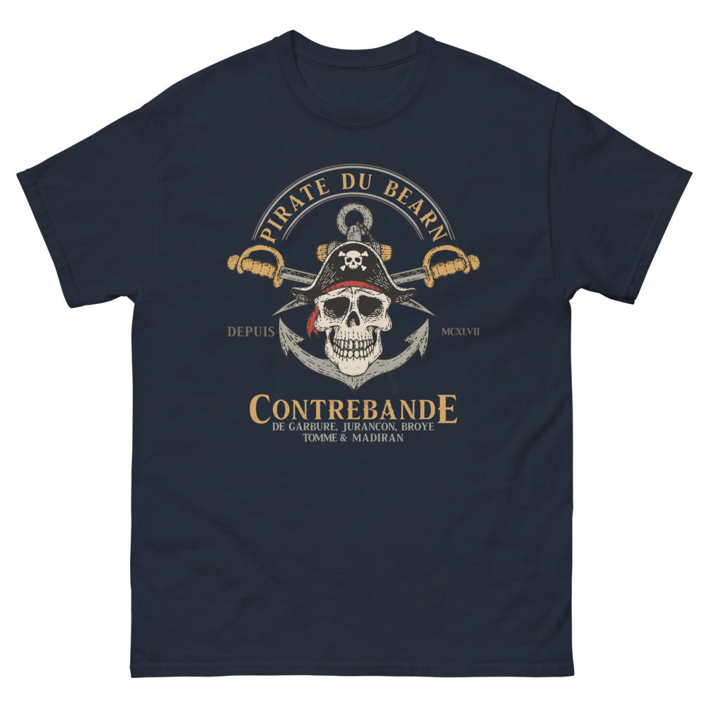 T-shirt Béarn marine - Pirate du Béarn depuis MCXLVII