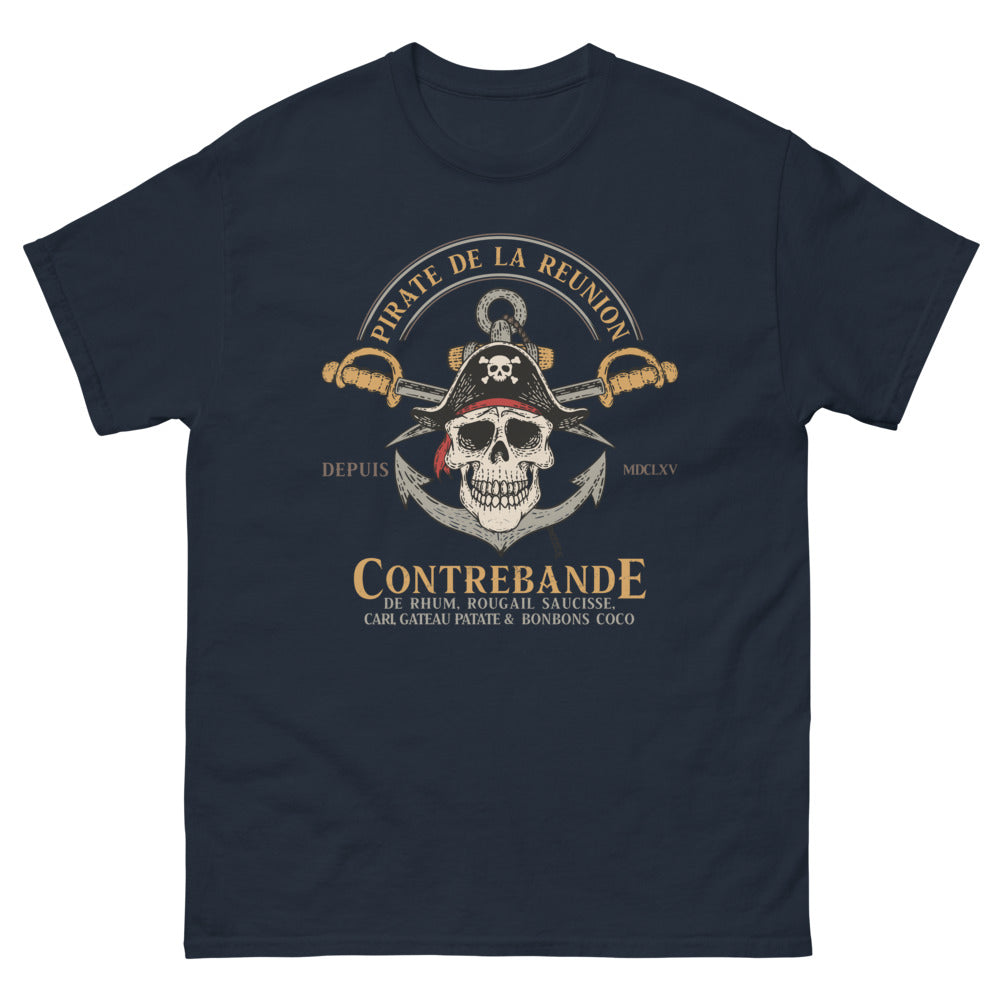 T-shirt Réunion marine - Pirates de l'île depuis 1665