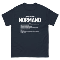 Thumbnail for T-shirt Normand marine - Tu sais que tu es Normand quand…